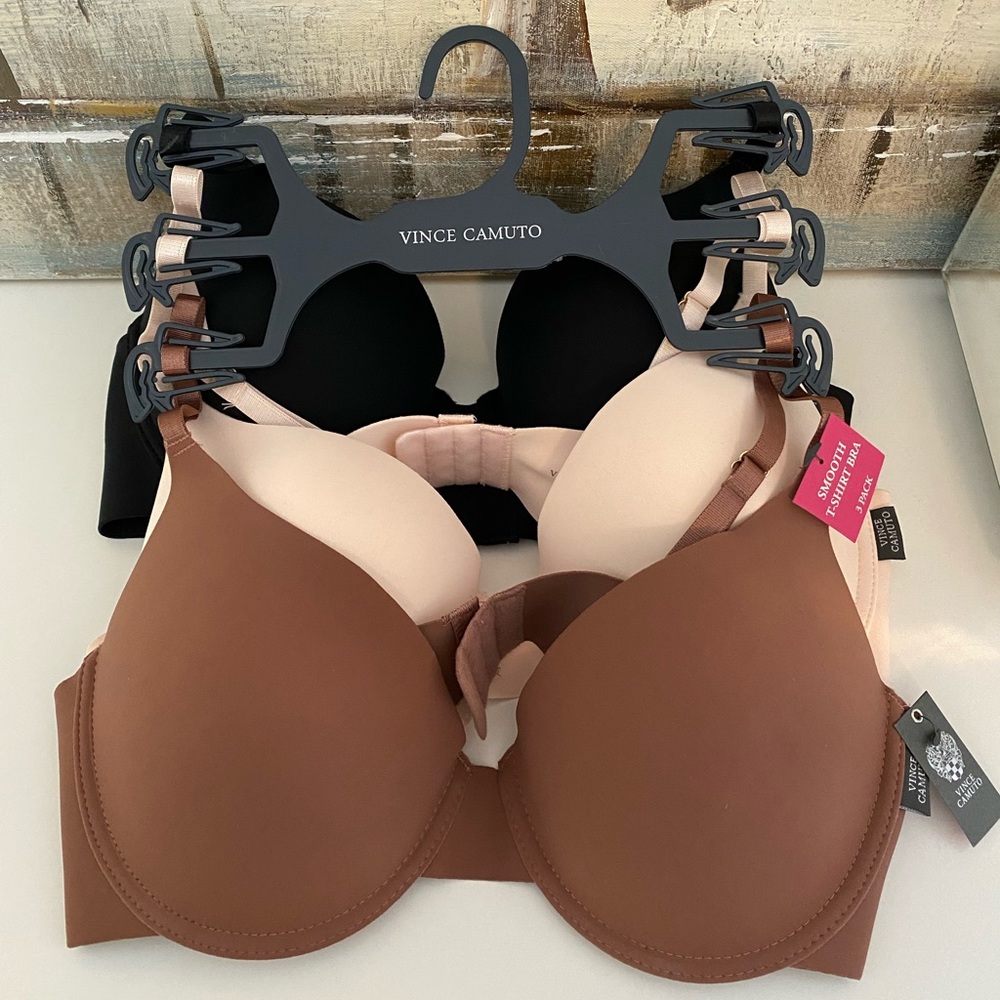 NEW Vince Camuto Three Pack bras 36C